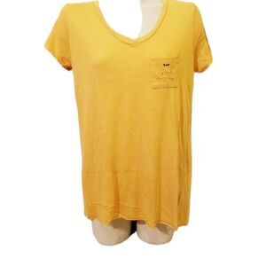 Michelle by Comune Yellow Venice Leo Tee sz L